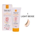 کرم ضد آفتاب رنگی و ضد پیری بژ روشن (پوست خشک تا نرمال) (2024)