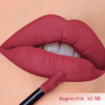 رژ لب مایع مخملی مات سرژه کد 106 (Magenta Pink) - Image 3